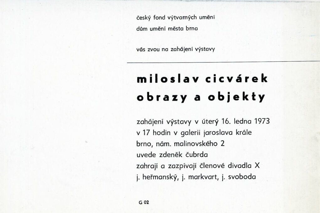Miloslav Cicvárek – obrazy a objekty
